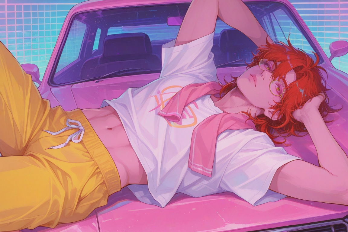 (vaporwave_aesthetic),  (vaporwave_style),  (retro_art_style) on Tensor.Art