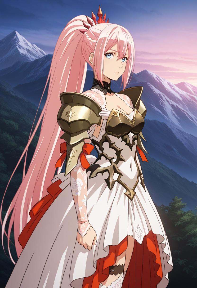 1girl,  solo,  pink hair on Tensor.Art
