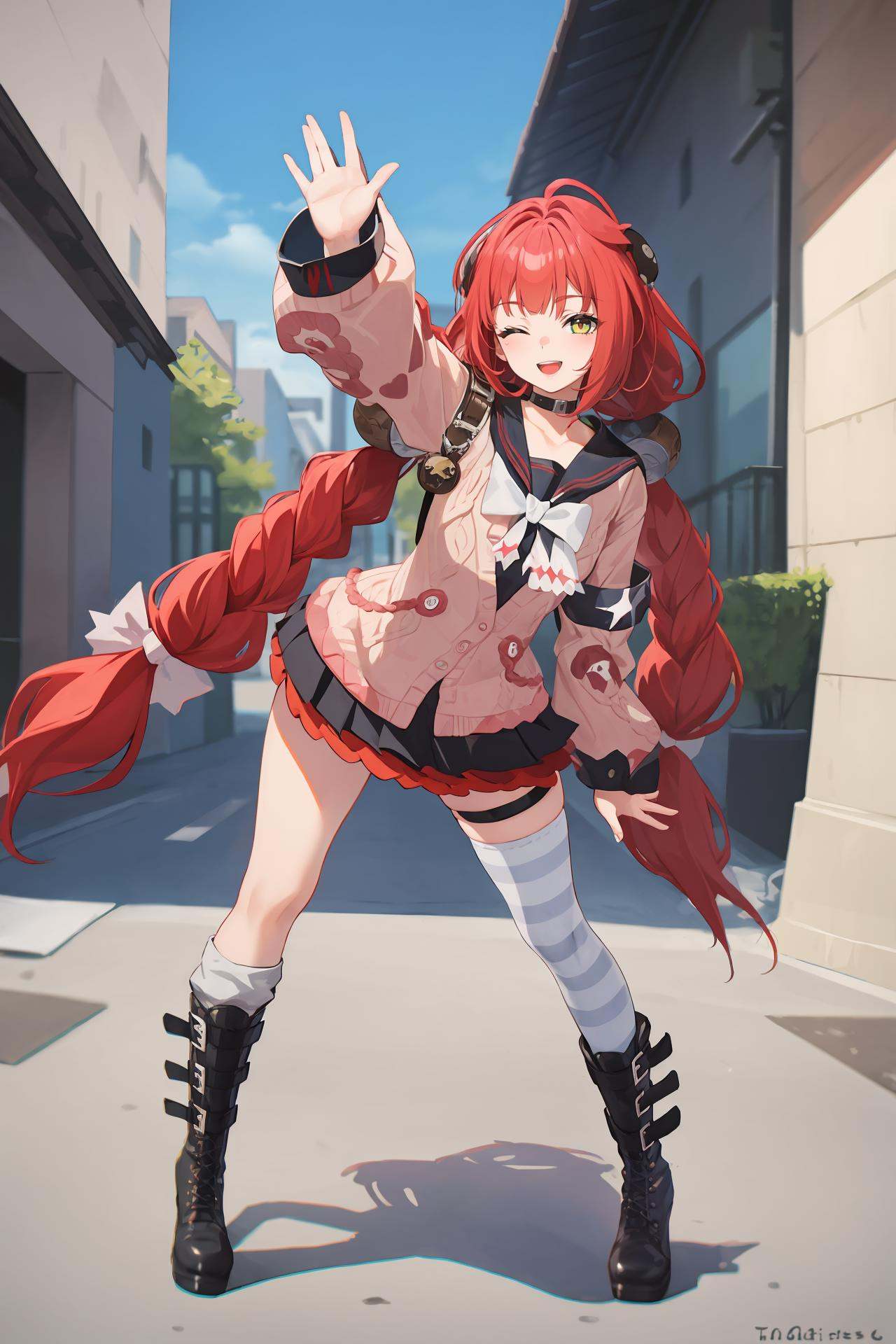 1girl,  ukinami yuzuha,  solo on Tensor.Art