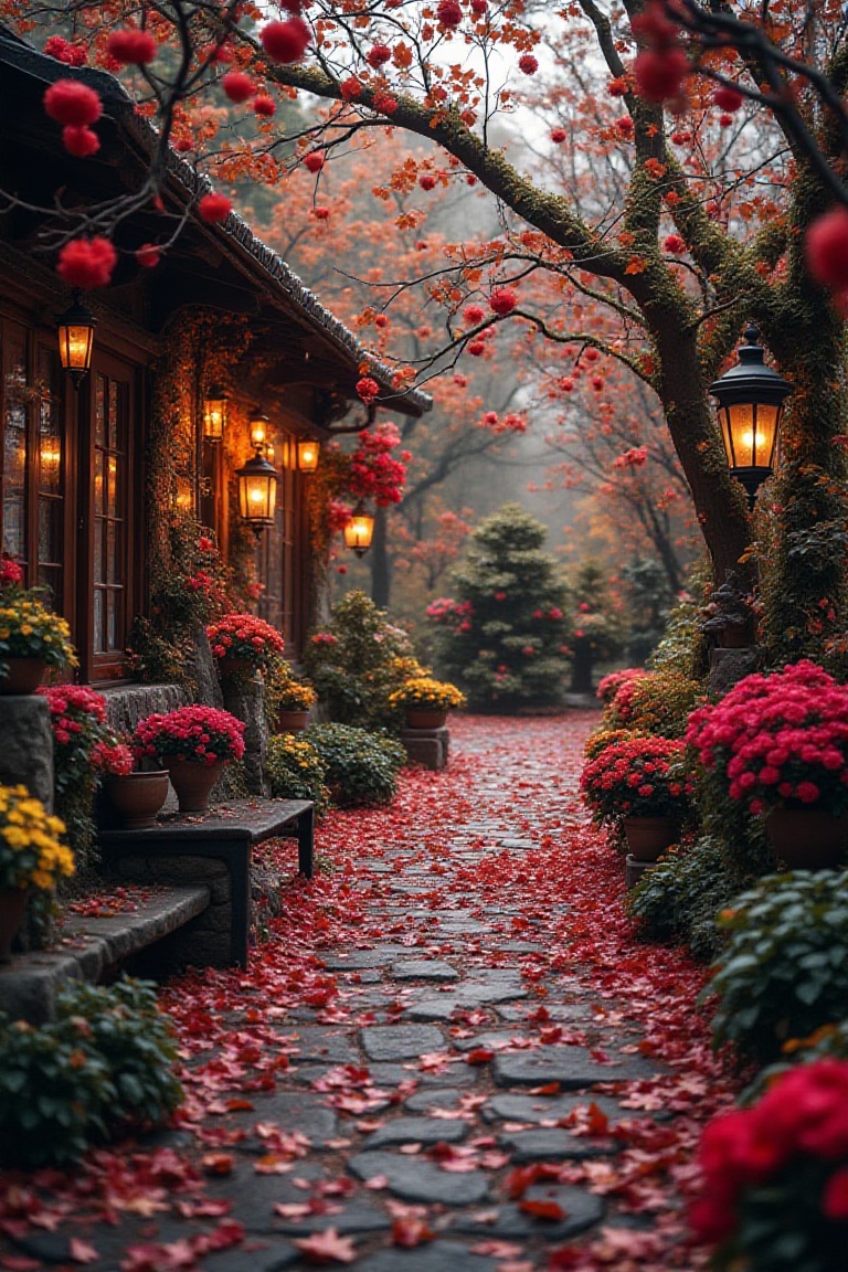 Romantic Places. great landscape. romantic decoration. artistic. Romantic Background.,  rmnt-plc on Tensor.Art