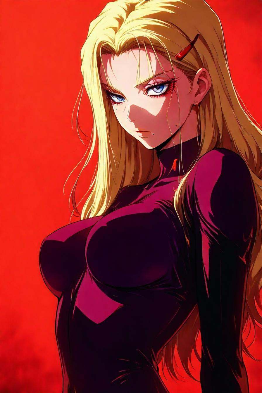 fuurinji miu,  blonde hair,  long hair on Tensor.Art