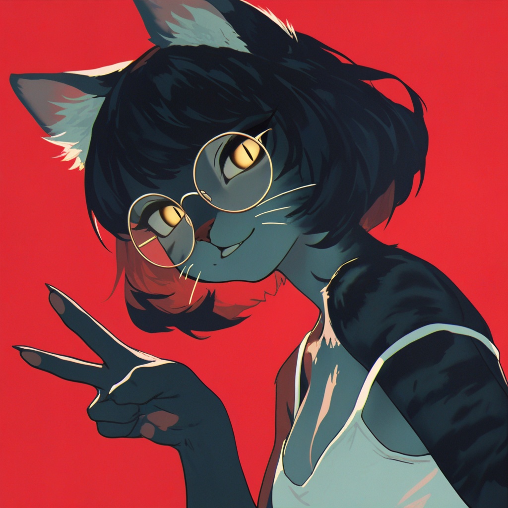 anthro cat,  beautiful,  1girl on Tensor.Art