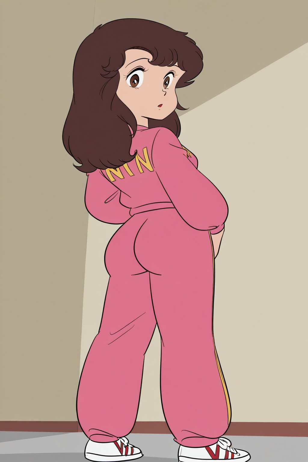 sensei,  1girl,  long brown hair on Tensor.Art