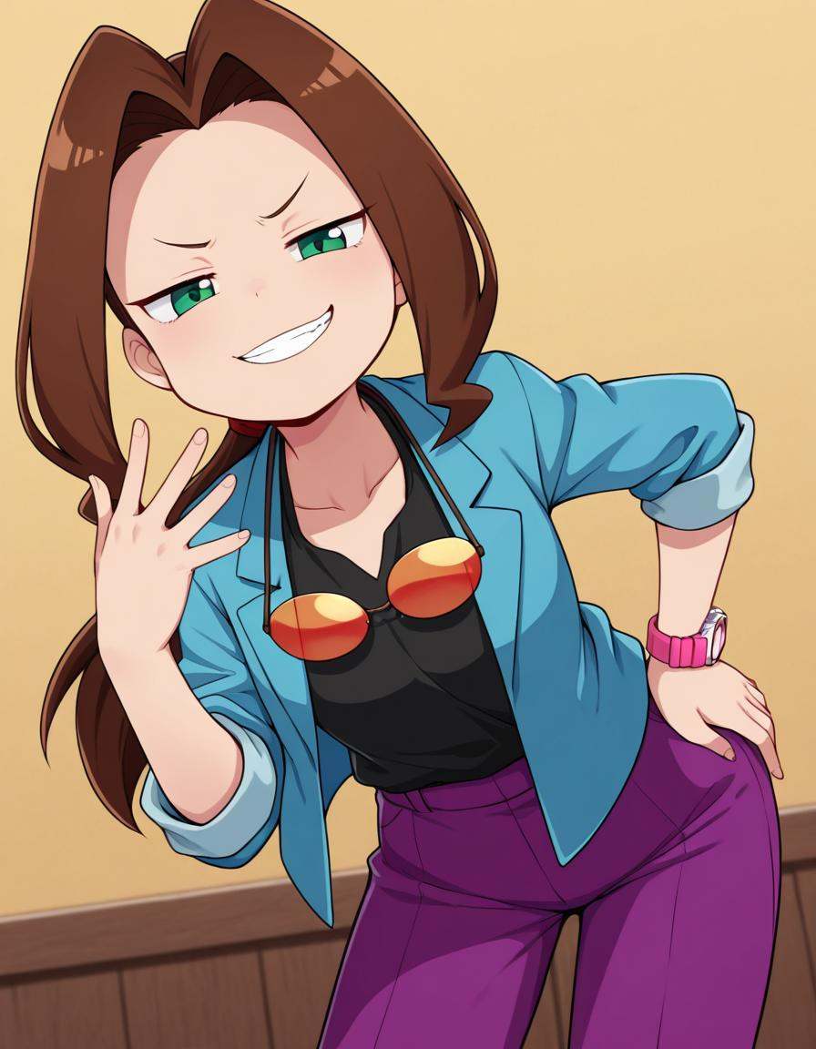 medabotssamantha,  brown hair,  long hair on Tensor.Art