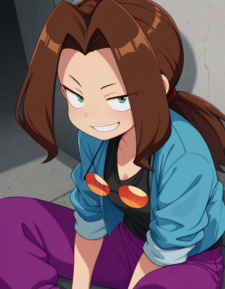 medabotssamantha,  brown hair,  long hair on Tensor.Art