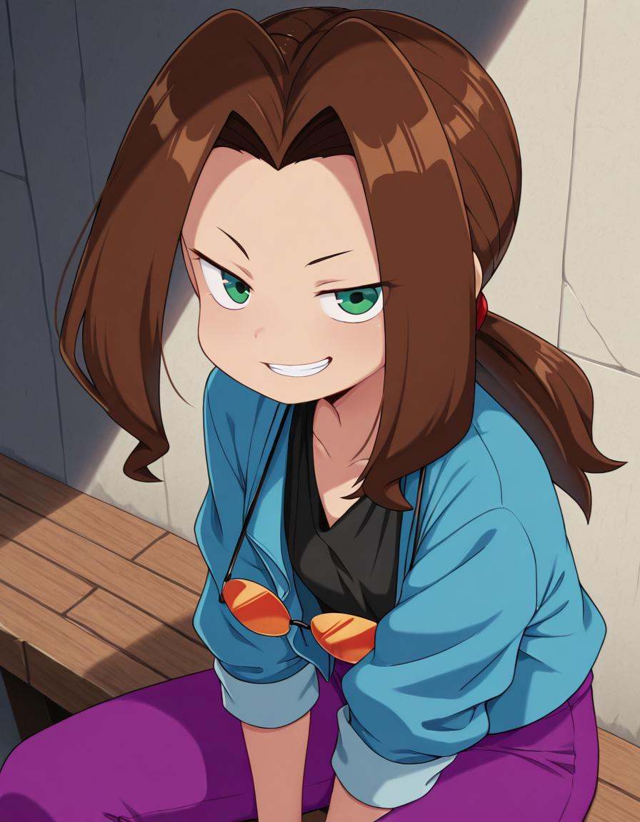 medabotssamantha,  brown hair,  long hair on Tensor.Art
