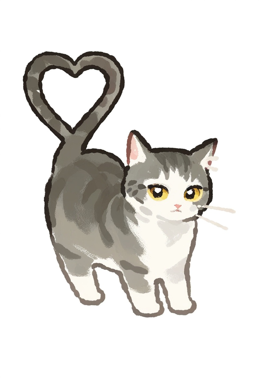 cutedrawn,  no humans,  animal focus on Tensor.Art