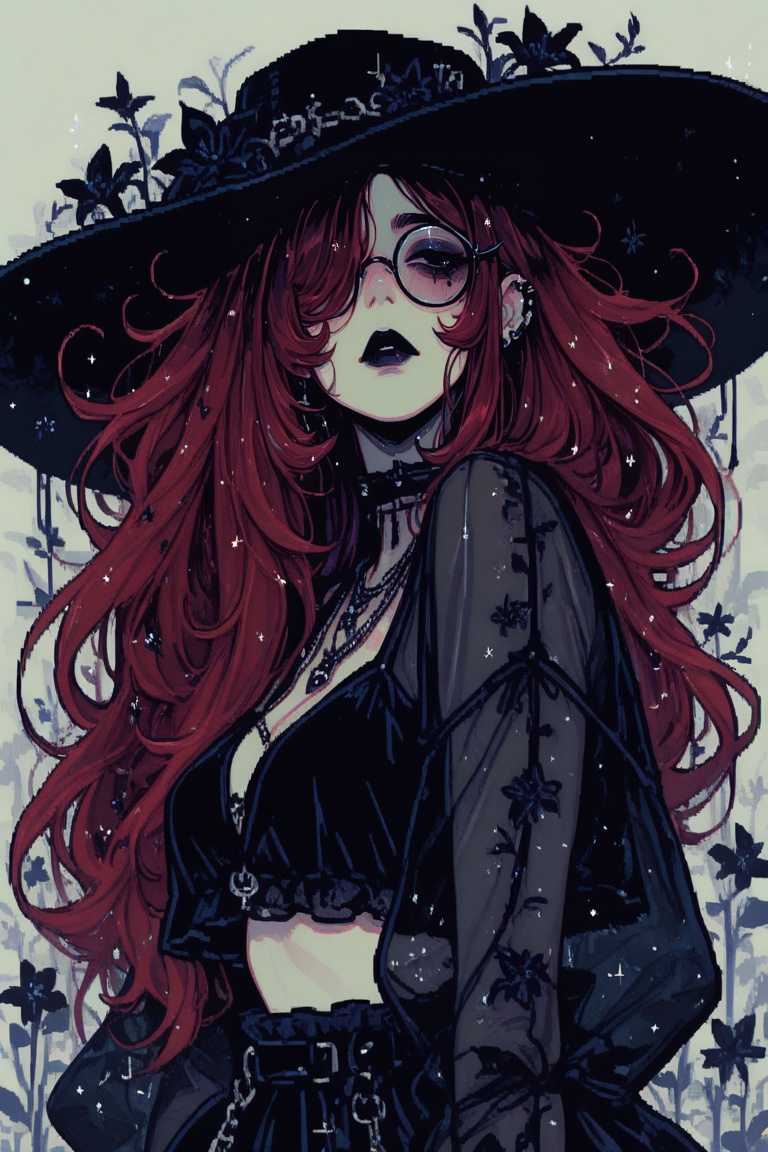 black flowers,  (((solo,  1girl on Tensor.Art