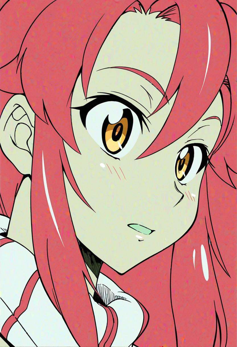 DISTANCE_XL yoko littner,  anime coloring,  flat colors on Tensor.Art