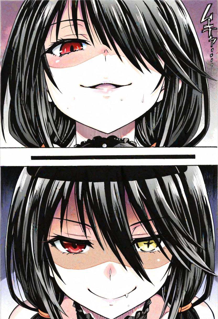 DISTANCE_XL tokisaki kurumi,  shaded face,  smug on Tensor.Art