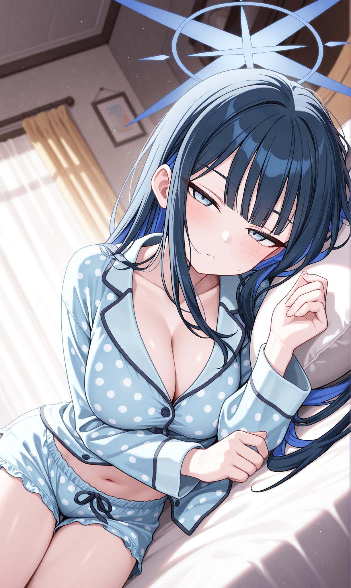 saori (blue archive),  blue eyes,  halo on Tensor.Art