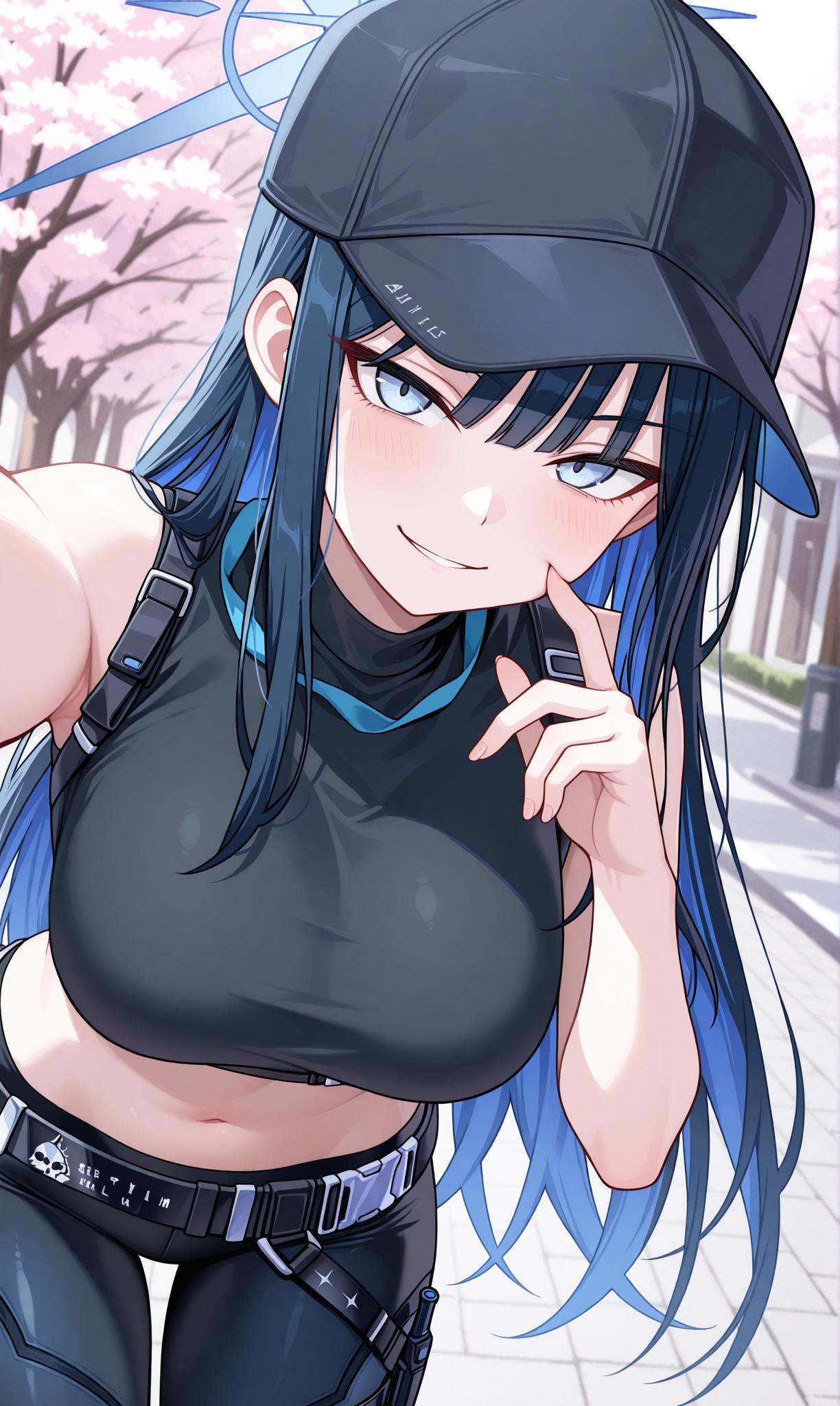 saori (blue archive),  blue eyes,  halo on Tensor.Art