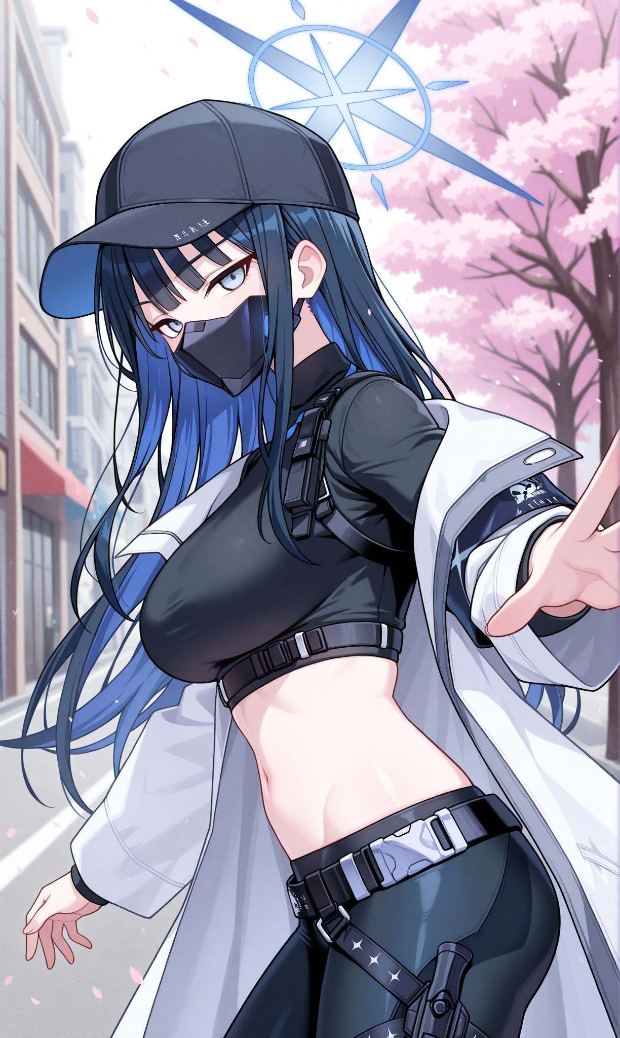 saori (blue archive),  blue eyes,  halo on Tensor.Art