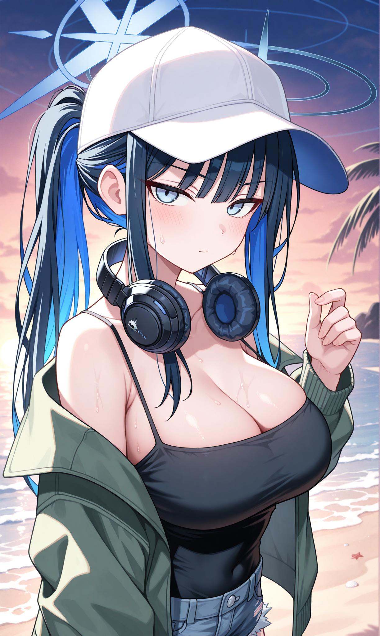 saori (blue archive),  blue eyes,  halo on Tensor.Art