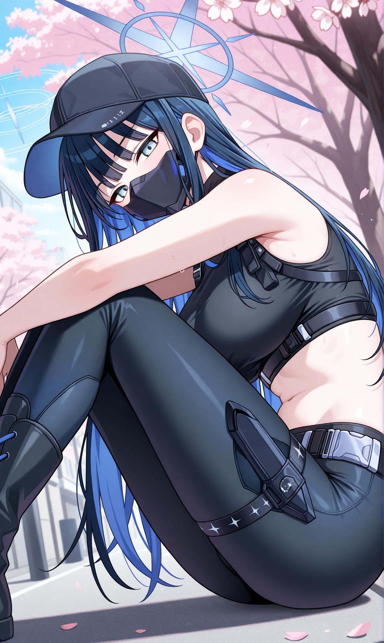 saori (blue archive),  blue eyes,  halo on Tensor.Art
