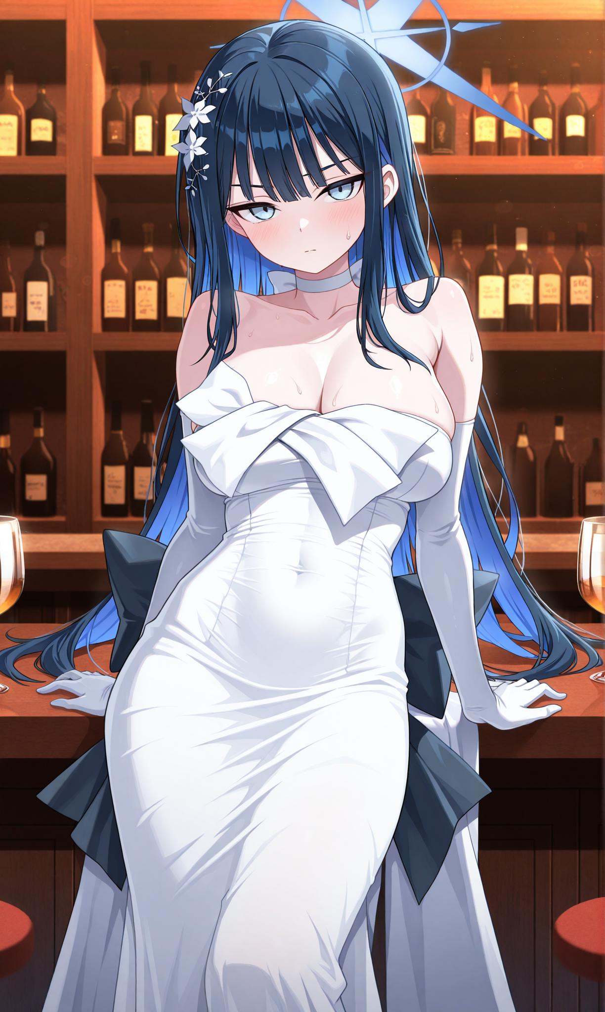 saori (blue archive),  blue eyes,  halo on Tensor.Art