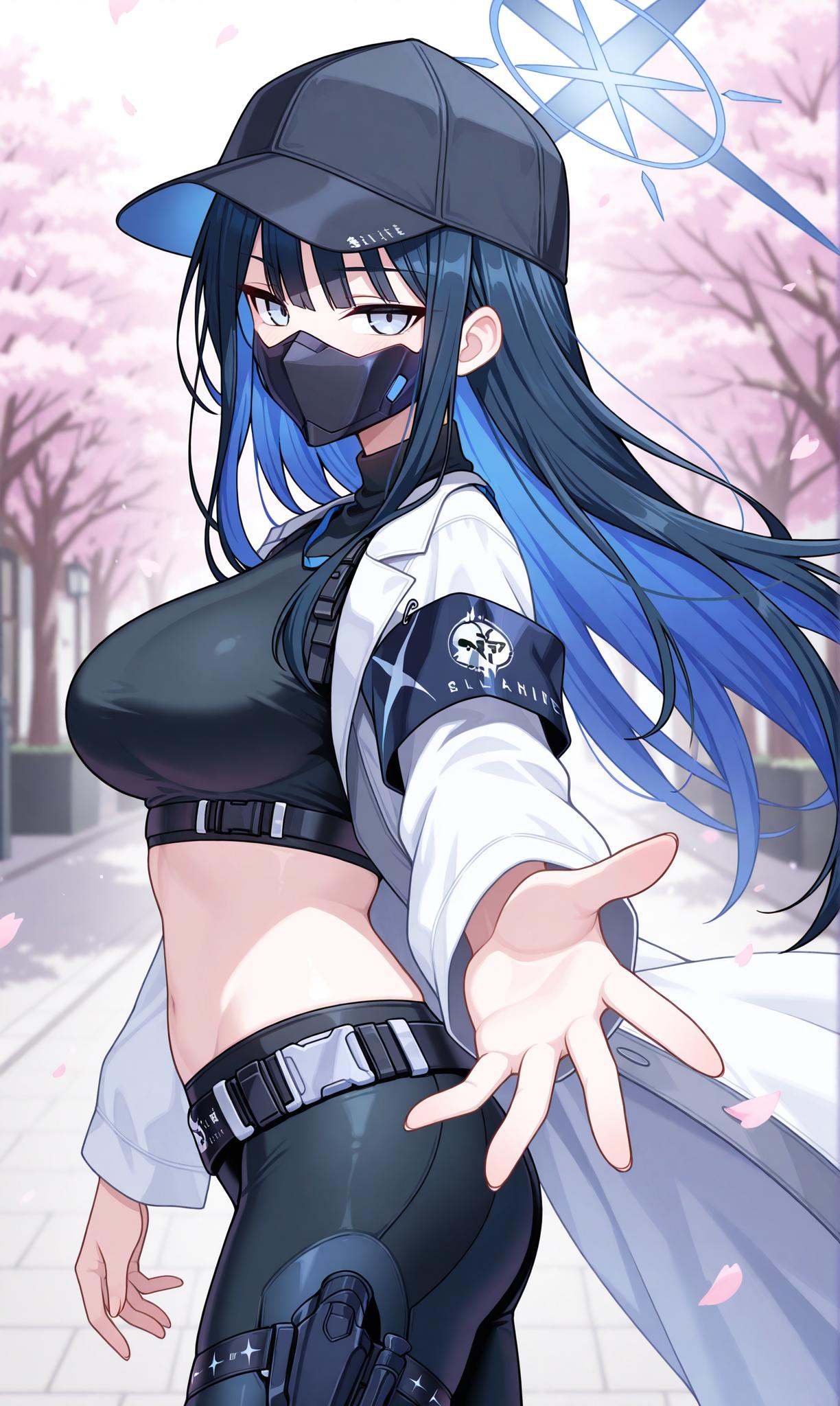 saori (blue archive),  blue eyes,  halo on Tensor.Art