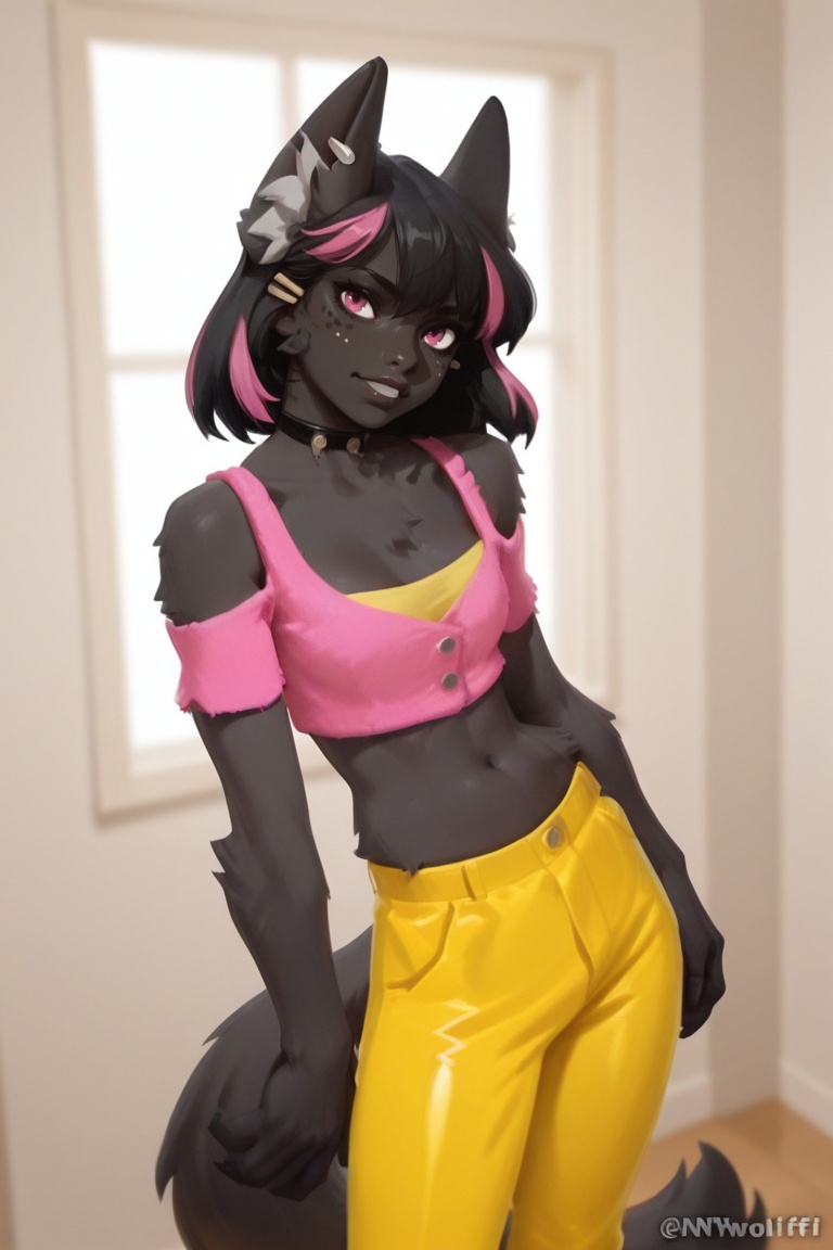 1girl,  fnwolfgirl,  female furry on Tensor.Art
