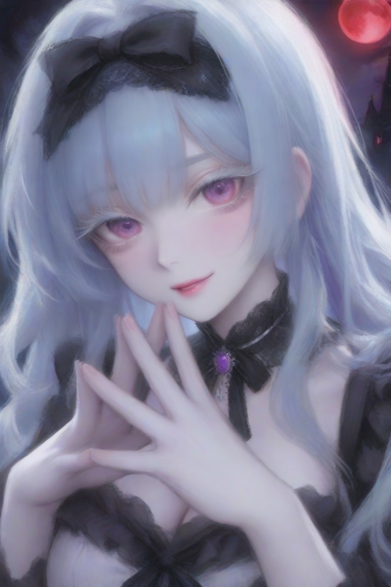 1 woman light blue hair with pink ends,  ((very long hair)),  (amethyst purple eyes) on Tensor.Art