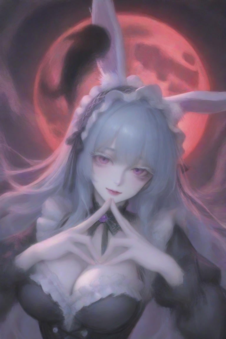 1 woman light blue hair with pink ends,  ((very long hair)),  (amethyst purple eyes) on Tensor.Art