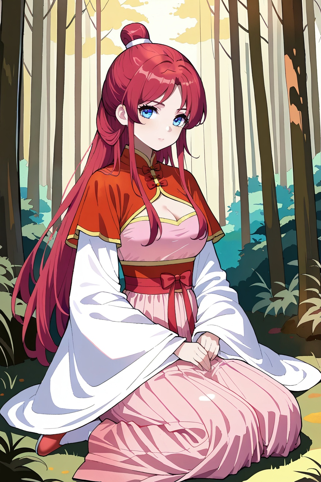 Forest,  Forest,  Sit on the ground on Tensor.Art