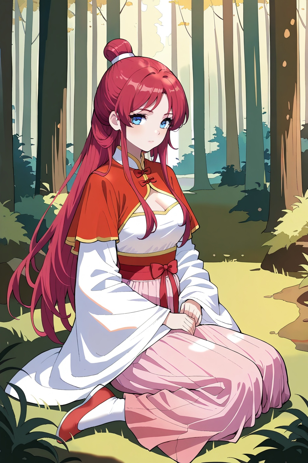 Forest,  Forest,  Sit on the ground on Tensor.Art
