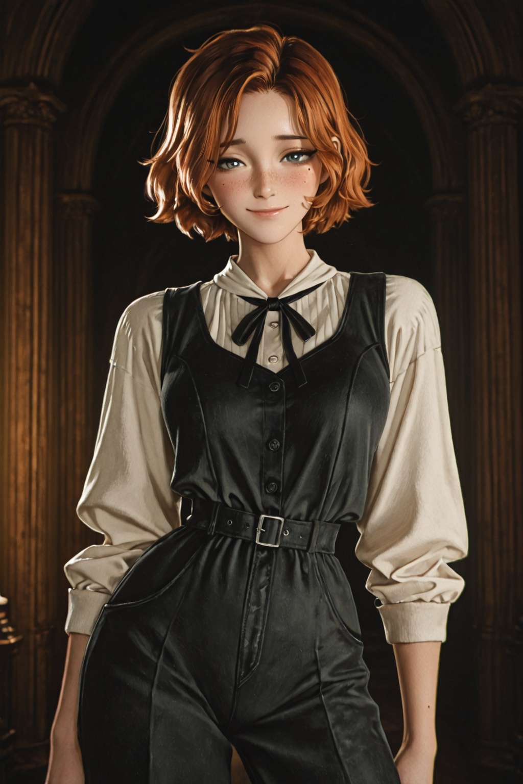 1girl,  solo,  faint smile on Tensor.Art