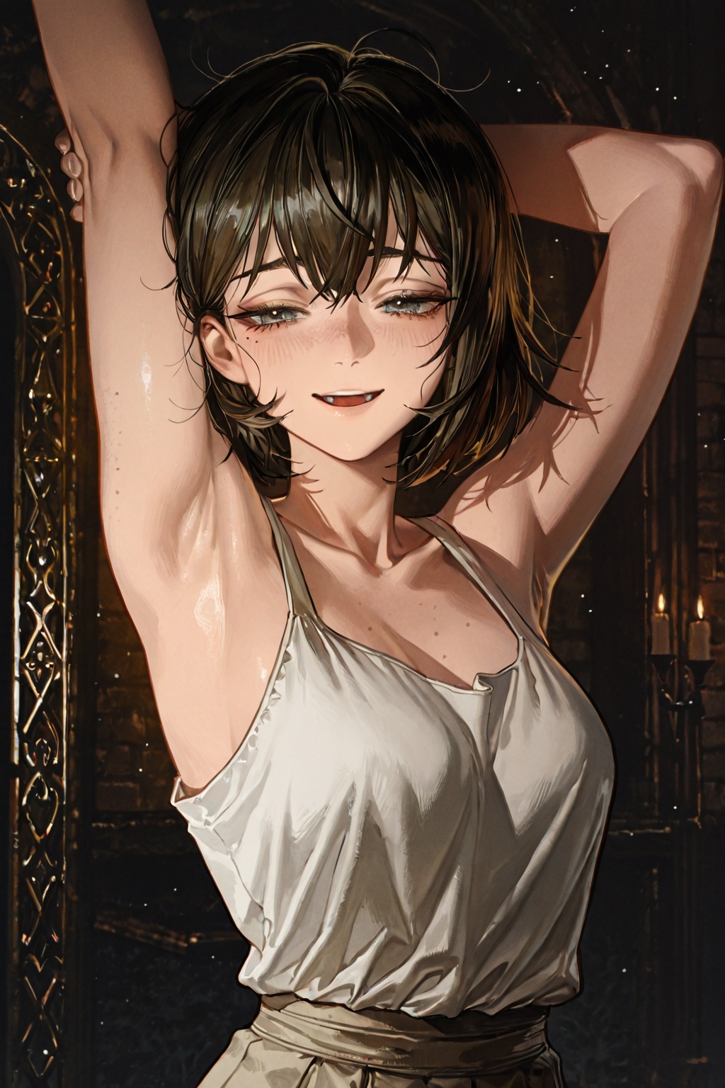 1girl,  solo,  faint smile on Tensor.Art