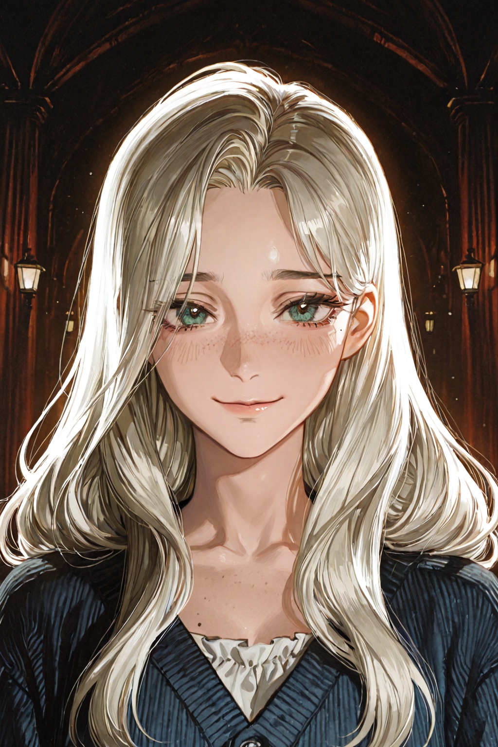 1girl,  solo,  faint smile on Tensor.Art
