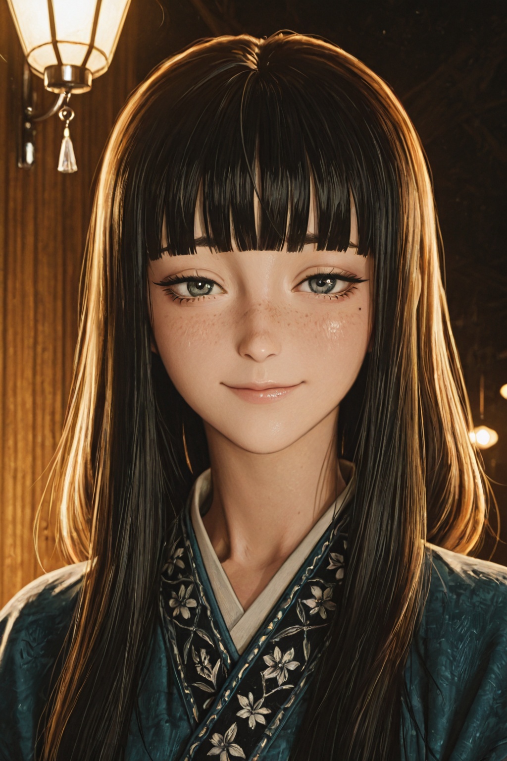1girl,  solo,  faint smile on Tensor.Art