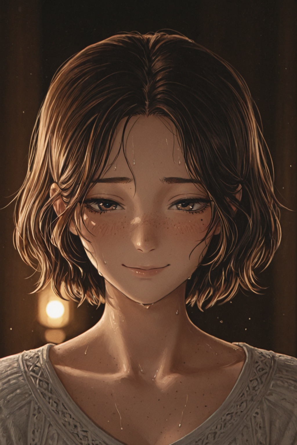 1girl,  solo,  faint smile on Tensor.Art