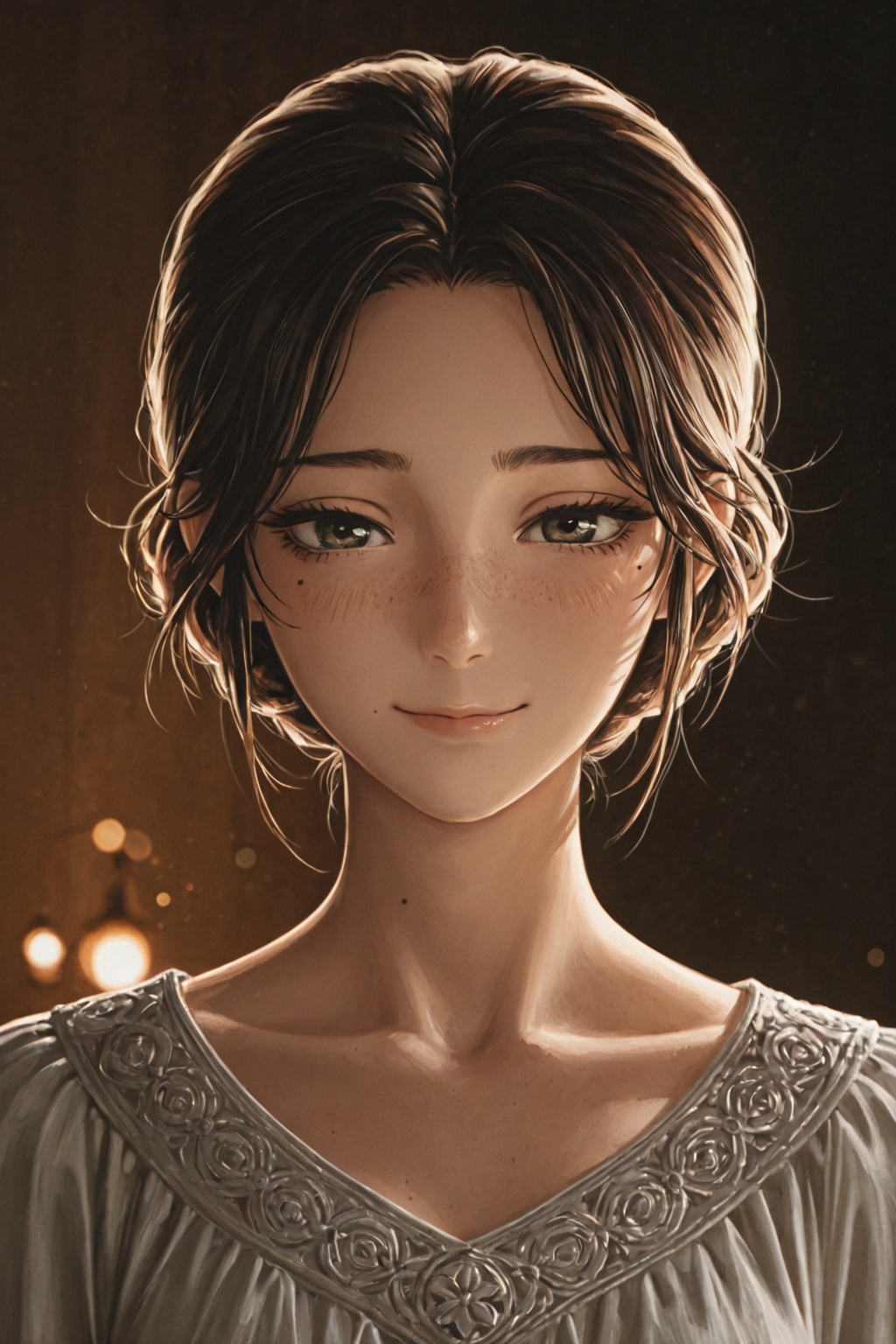 1girl,  solo,  faint smile on Tensor.Art