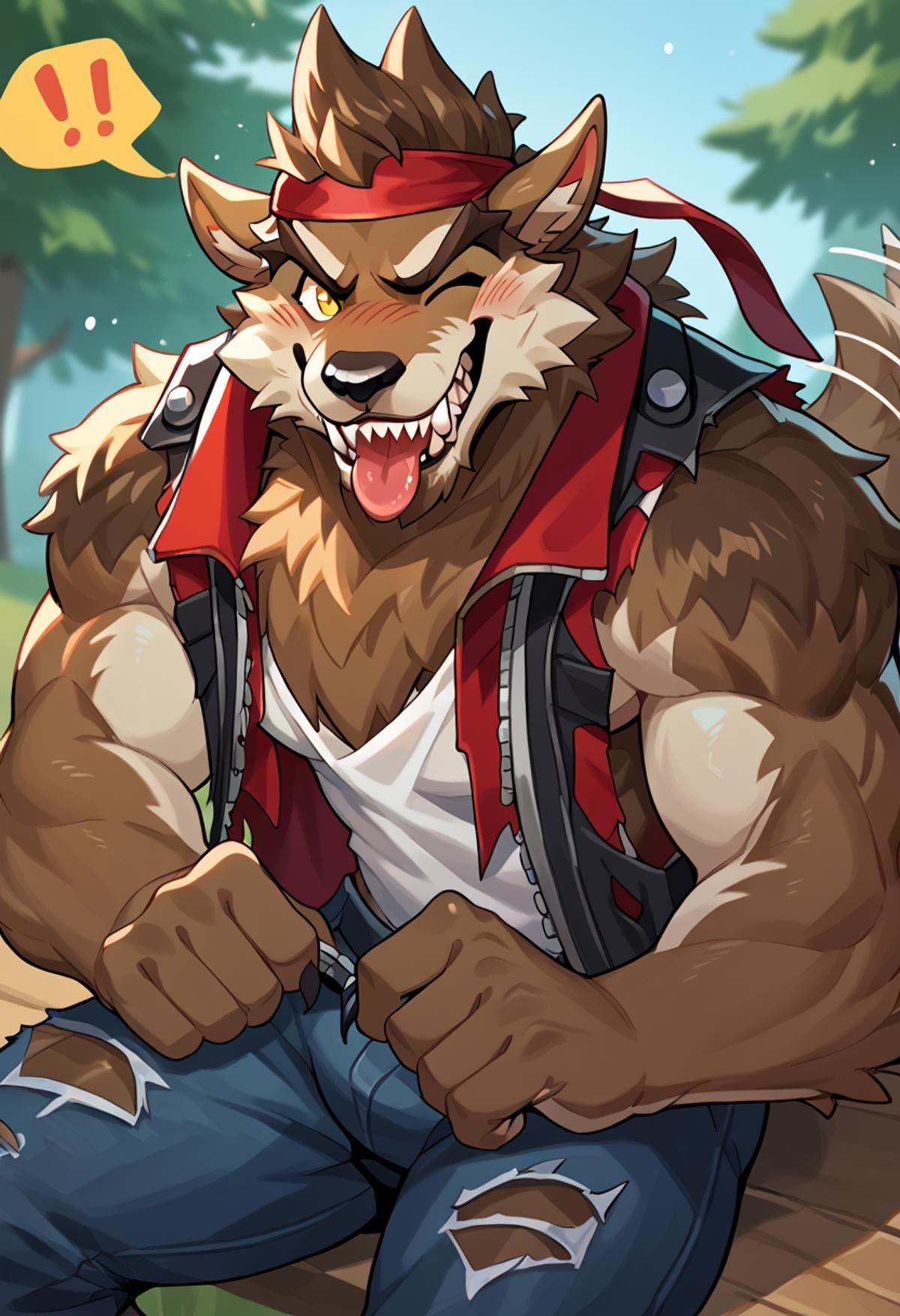 solo,  furry,  anthro on Tensor.Art