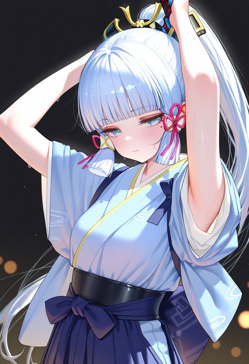 1girl,  kamisato ayaka, on Tensor.Art