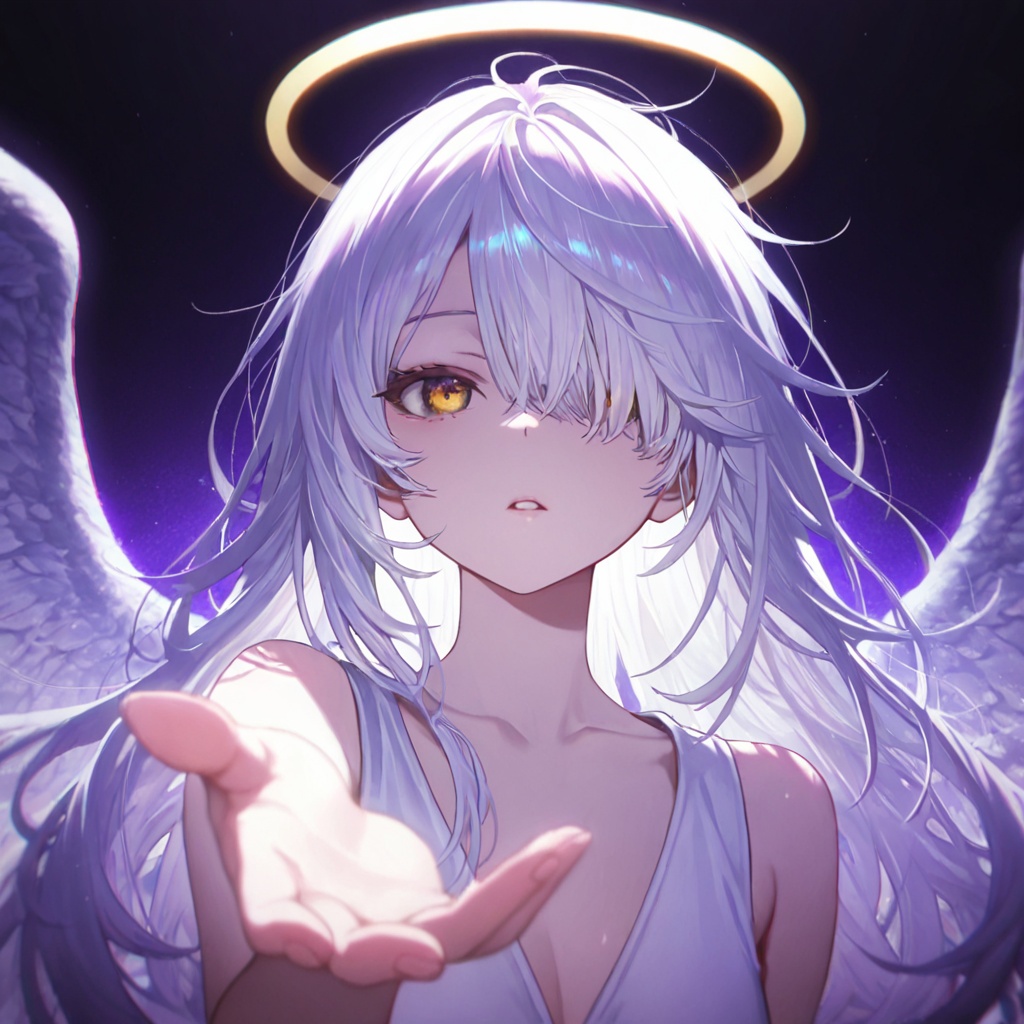 1girl,  halo,  (portrait) on Tensor.Art