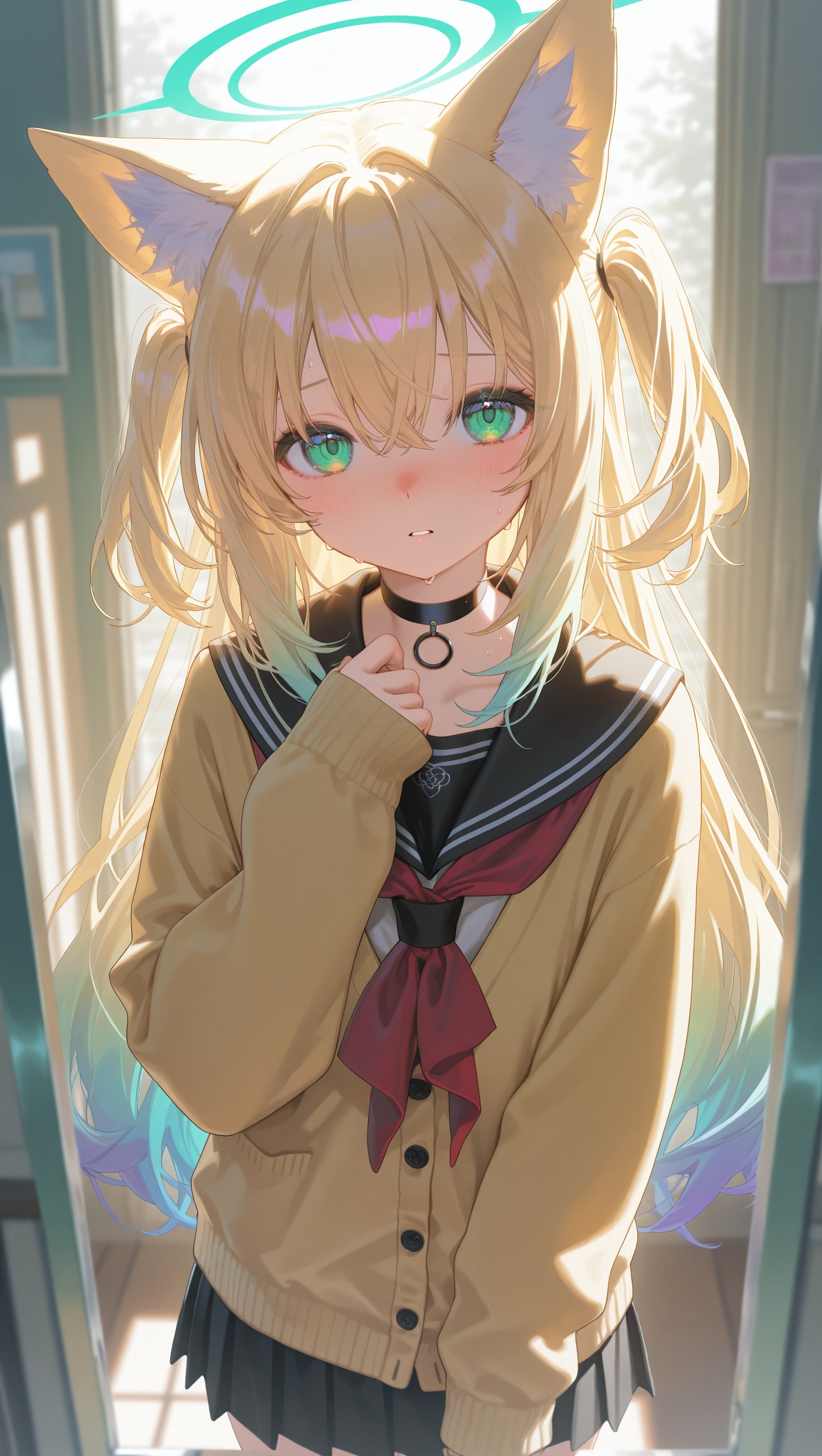 ningen_mame,  1girl,  animal ears on Tensor.Art