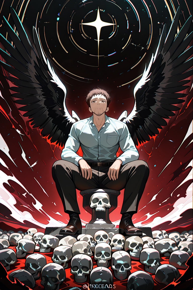 (wide angle view),  serial killer,  1boy on Tensor.Art