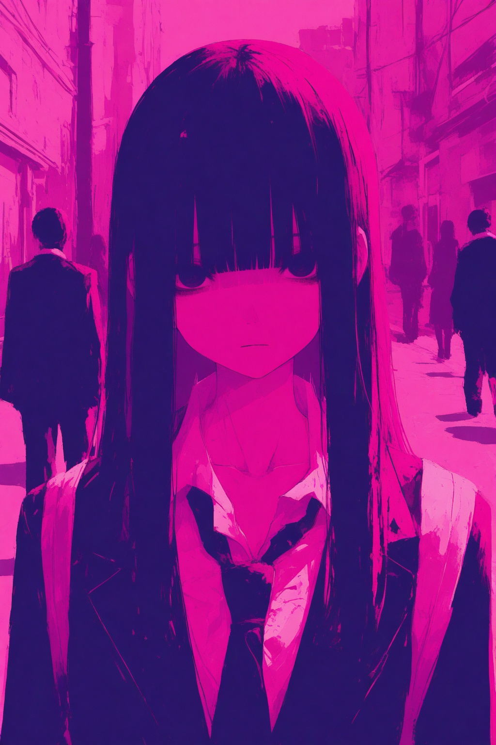 abstract style,  necktie,  1girl on Tensor.Art