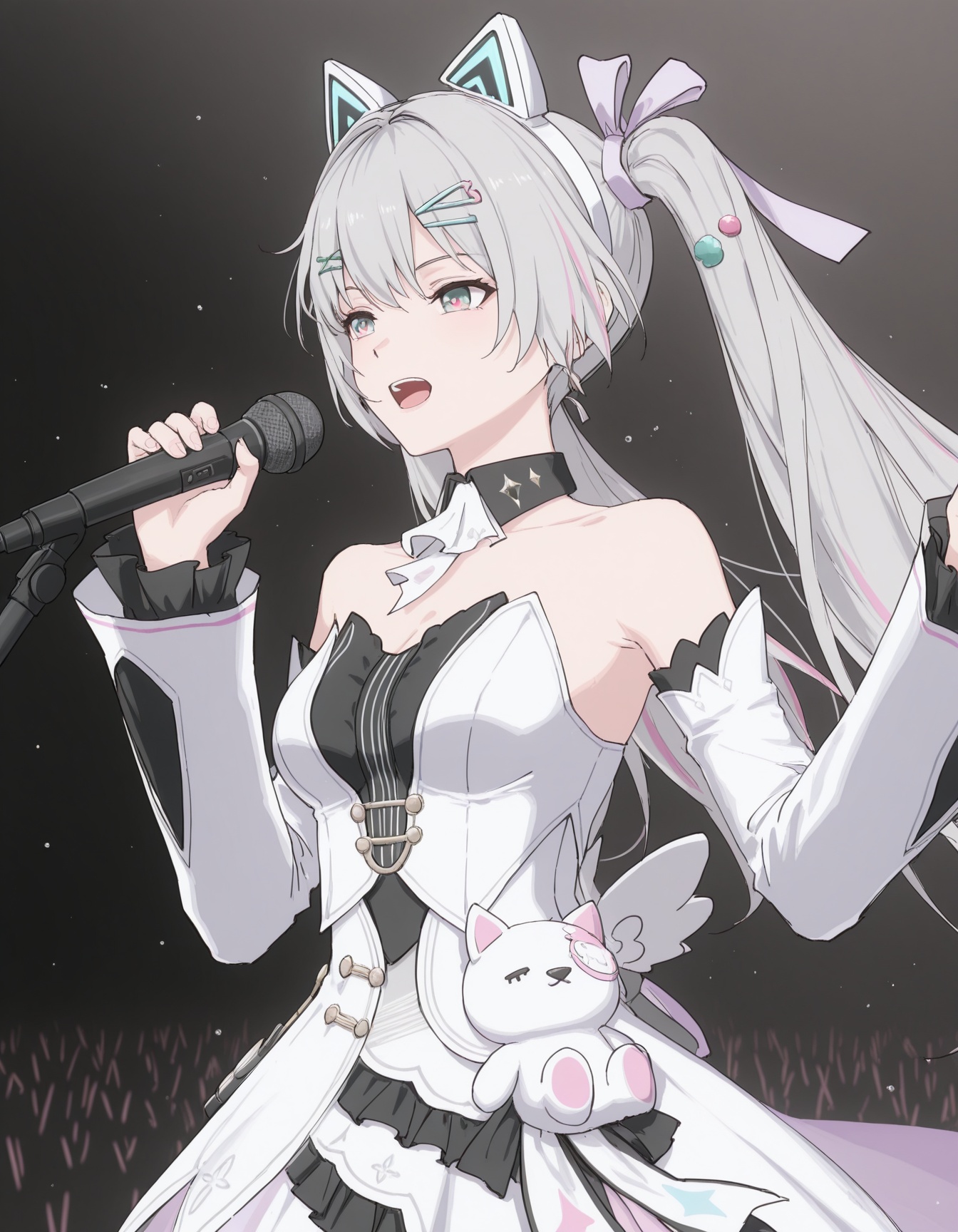 1girl,  solo,  dynamic pose on Tensor.Art