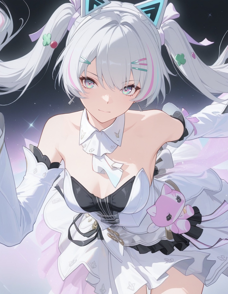 1girl,  solo,  dynamic pose on Tensor.Art
