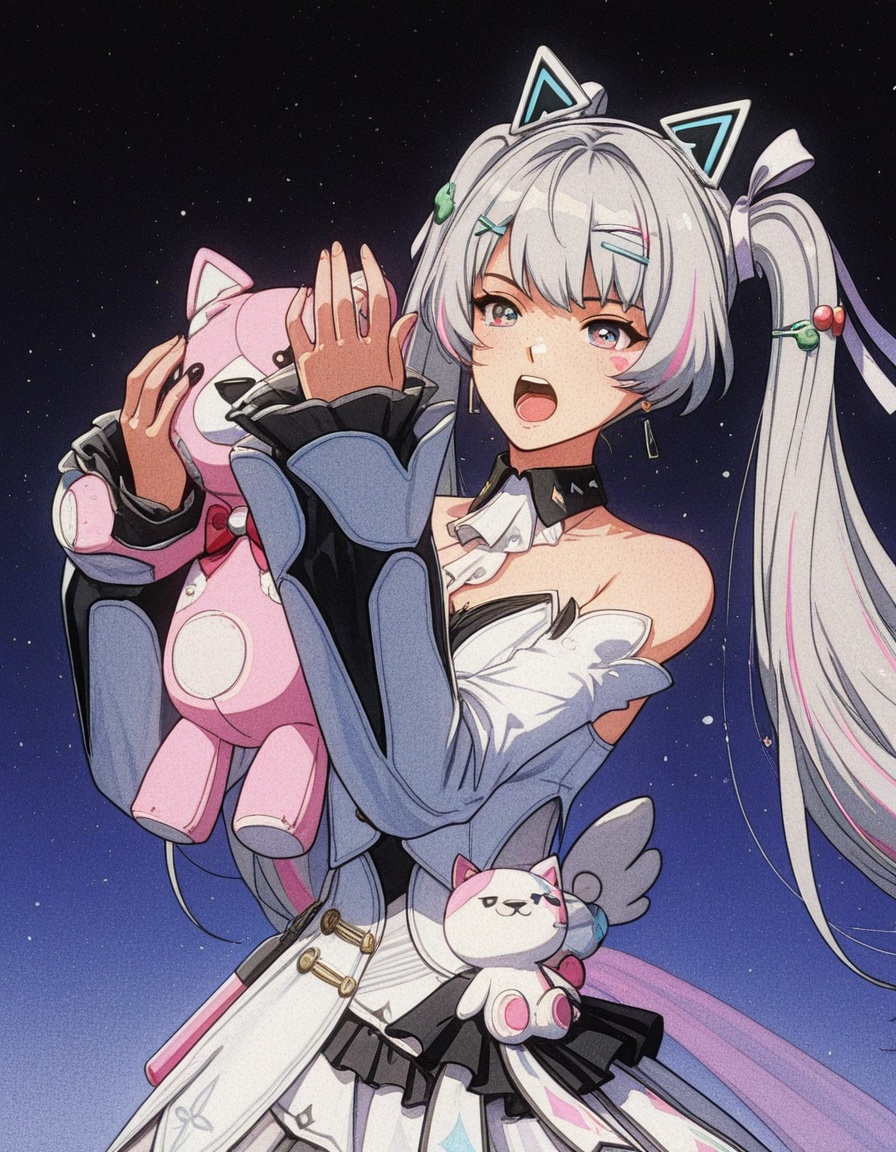 1girl,  solo,  dynamic pose on Tensor.Art