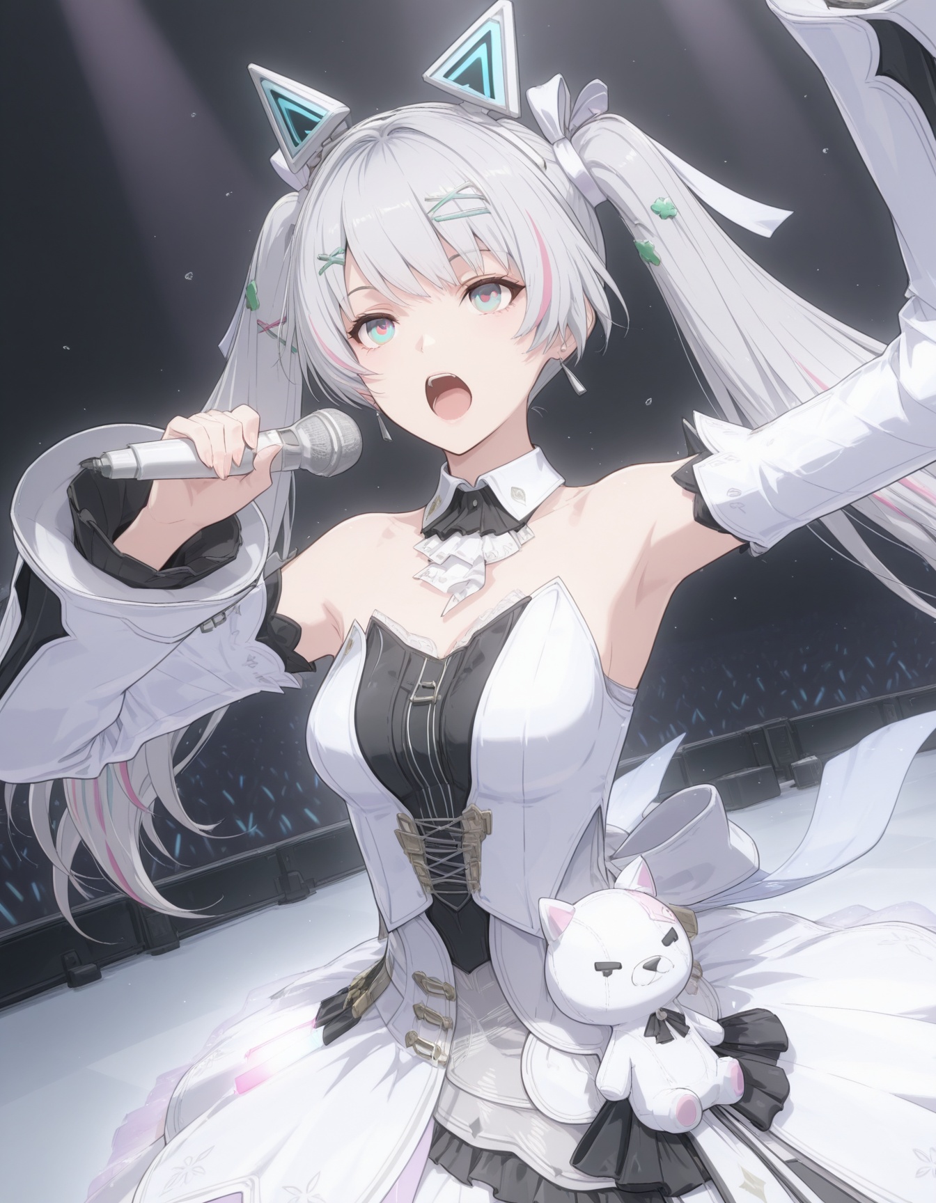 1girl,  solo,  dynamic pose on Tensor.Art