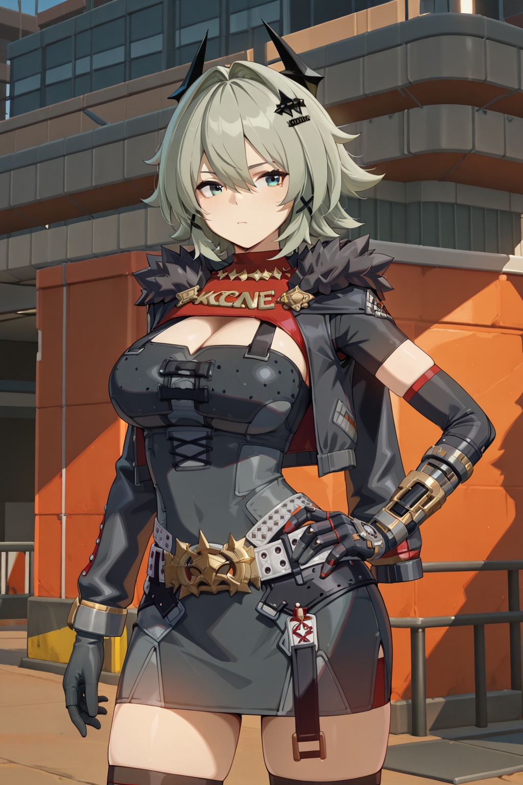 Caesar King/(zenless zone zero/),  solo,  breasts on Tensor.Art