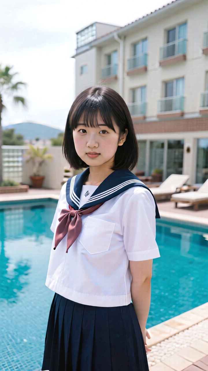 photo of 1girl,  shiho,  hotel on Tensor.Art