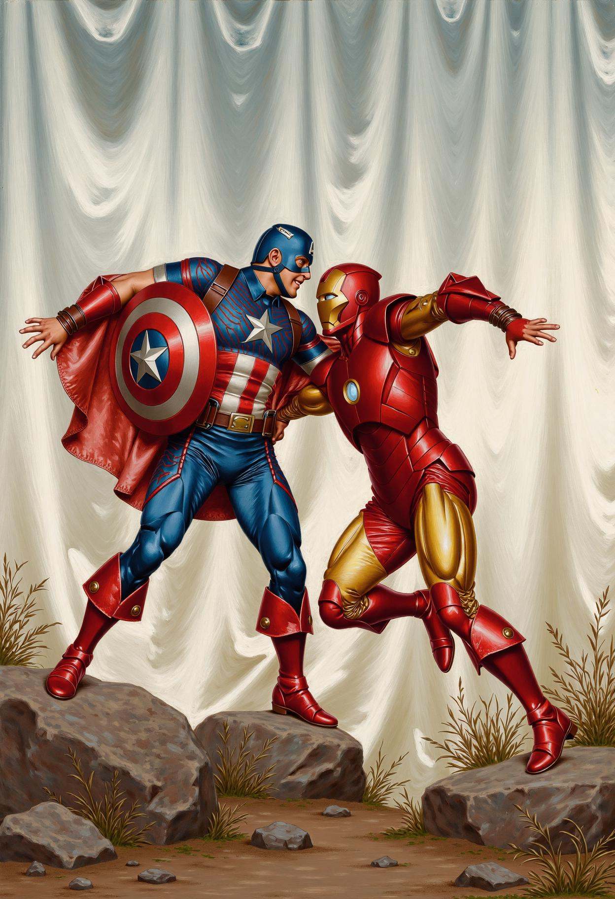 rgnn,  Captain America vs Iron Man on Tensor.Art