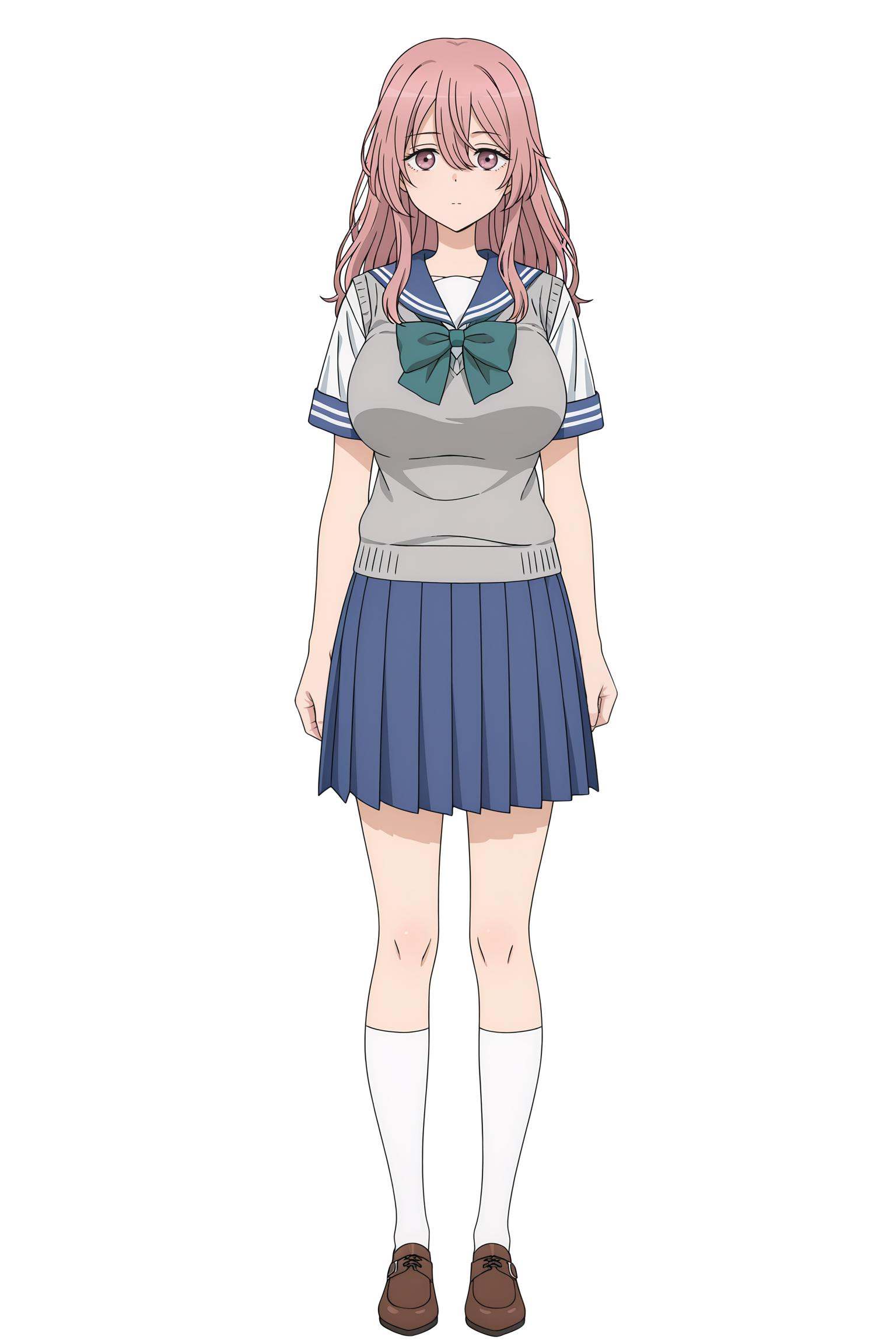 Shinju Inui,  pink hair,  pink eyes on Tensor.Art
