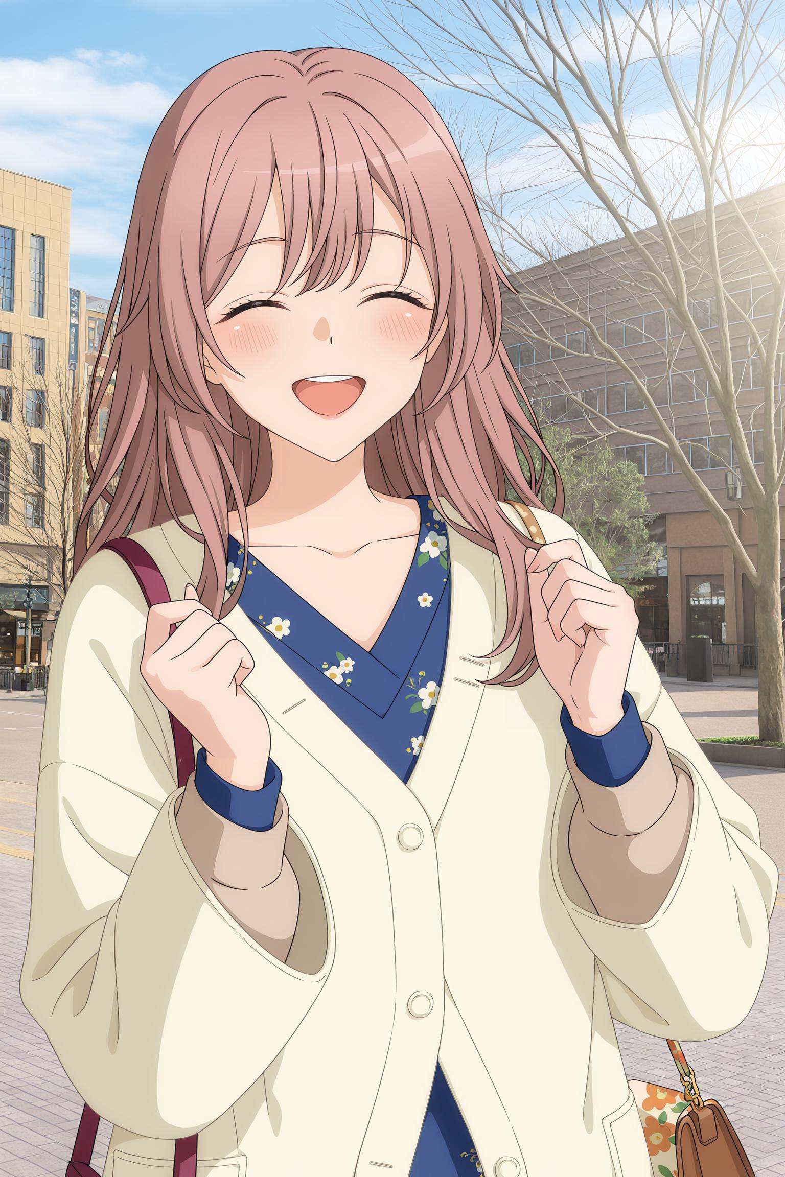 Shinju Inui,  1girl,  closed eyes on Tensor.Art
