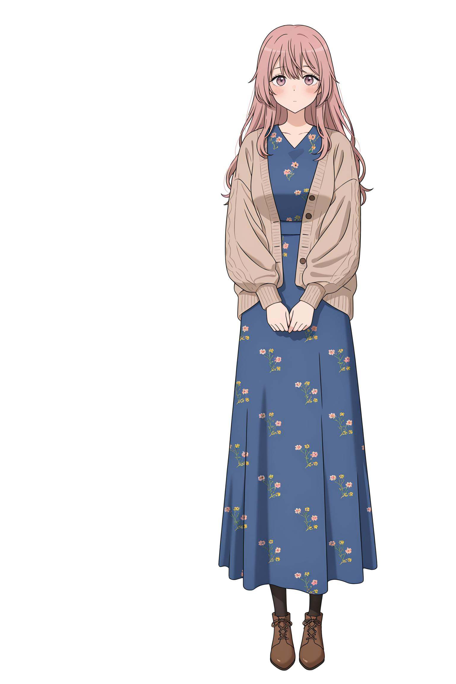 Shinju Inui,  pink eyes,  pink hair on Tensor.Art