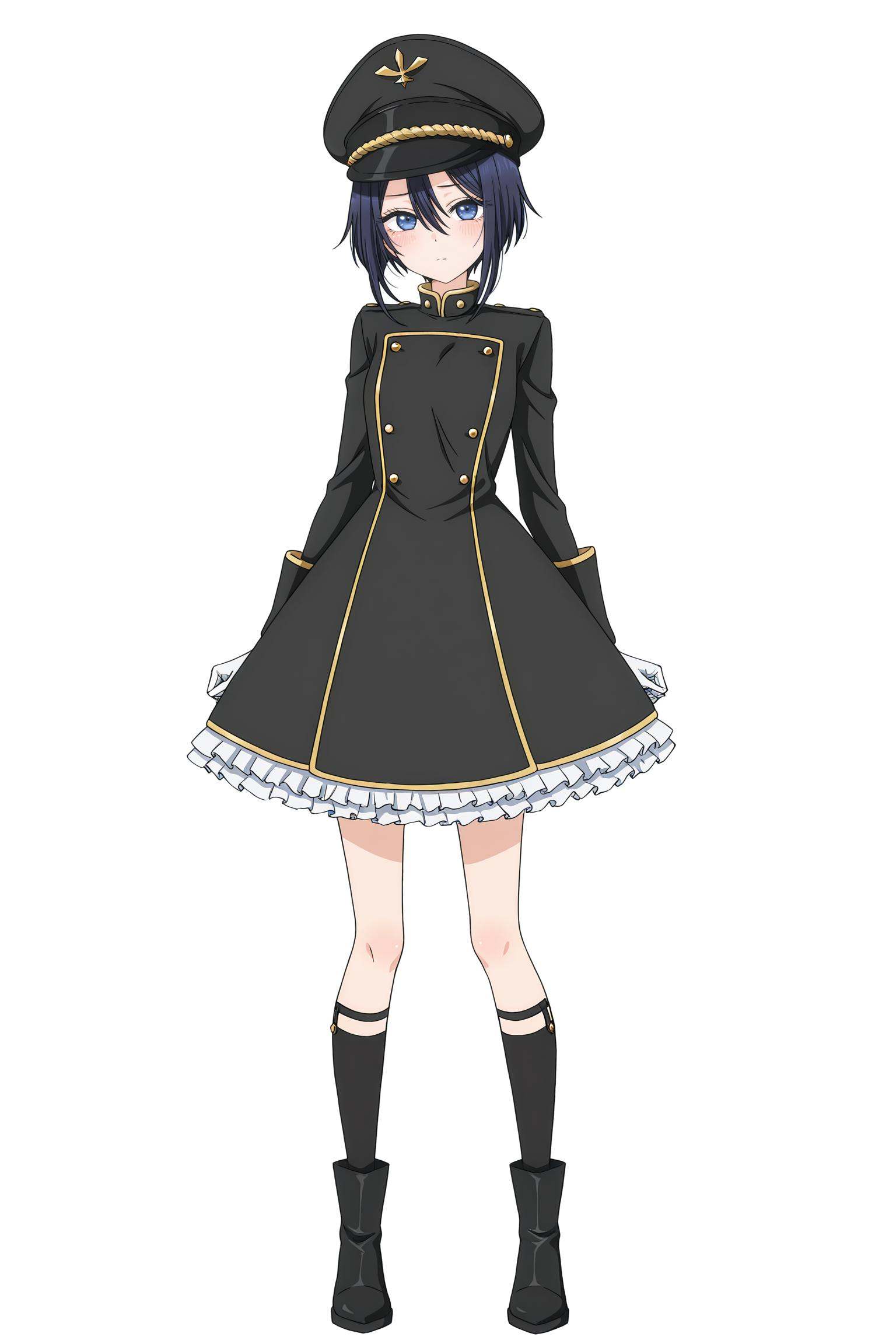 Shion Nikaidou (heihua),  dark blue hair,  blue eyes on Tensor.Art