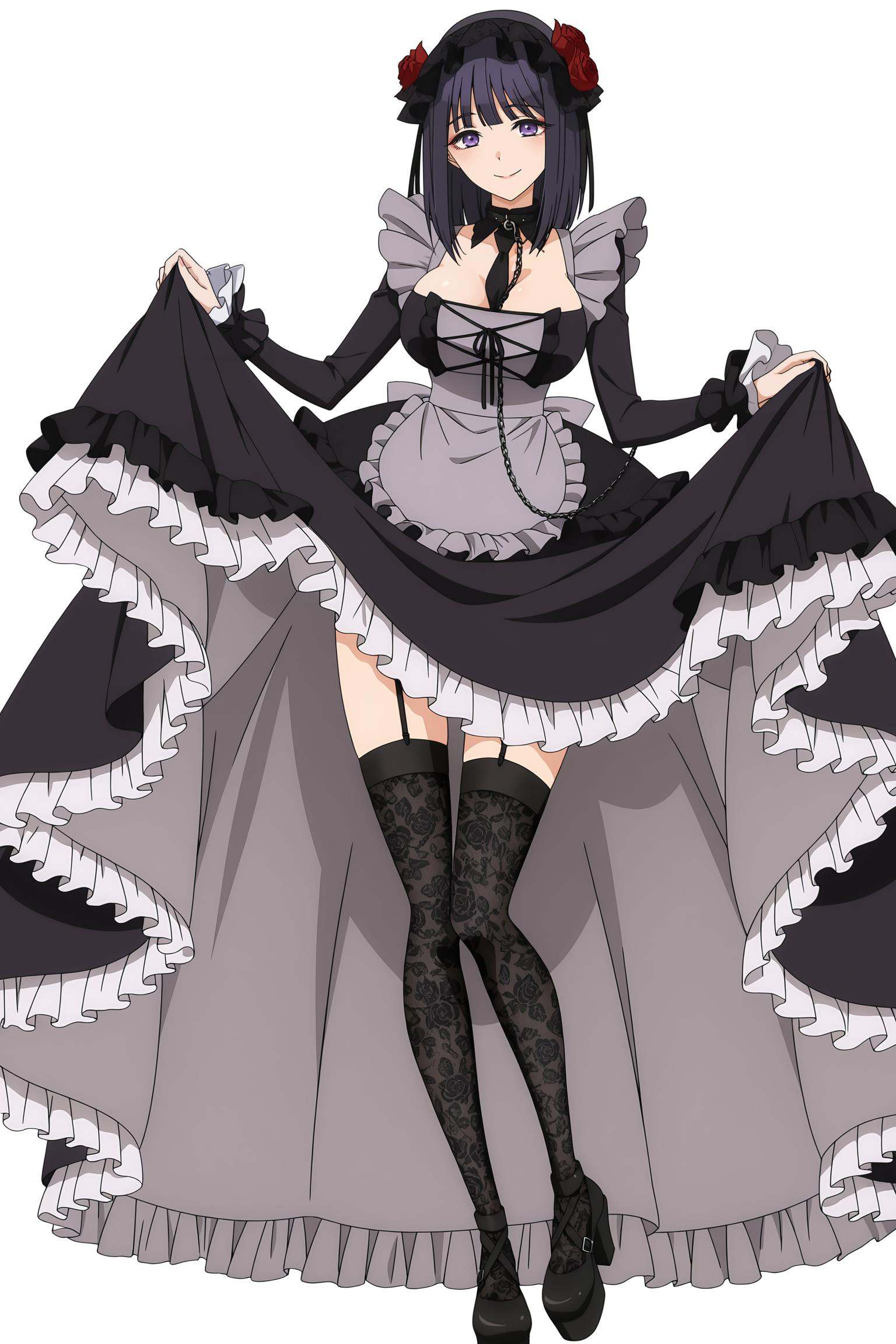 Shizuku Kuroe,  black hair,  black hairband on Tensor.Art